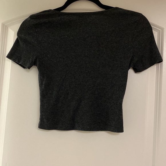 Charlotte Russe, Size: Small, Gray, Crop Top - Picture 2 of 3